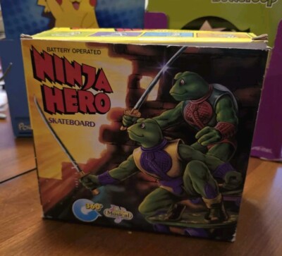 K/O TMNT Ninja Hero Frog Skateboard Musical Battery Op - Box Art