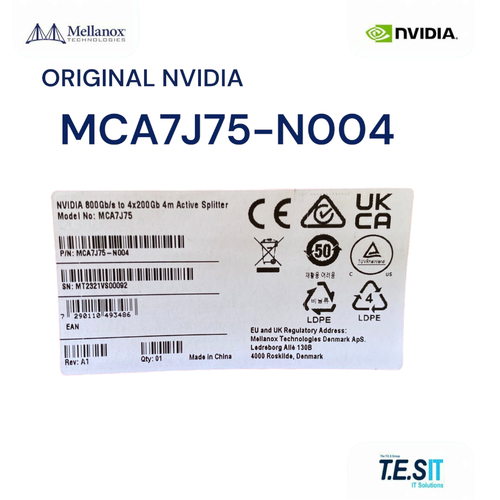 MCA7J75-N004 Active Splitter 800Gb/s to 4x200Gb/s,4m (ACC) - 第 3/5 張圖片