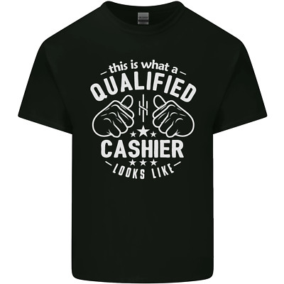 This Is What a Qualified Cashier Looks Like Herren Baumwolle T-Shirt Tee Oberteil