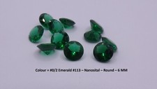 Emerald Green Nano Gemstones Round Brilliant Cut Nano Nanosital Loose Gems