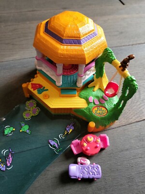 Vintage Polly Pocket Playset 1998 Fun Action Park with Pull-Out River