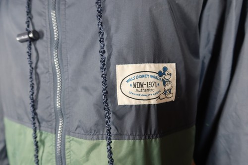 Disney World WDW Windbreaker Jacket Size S Est. 1971 Mickey Mouse Blue/Green - Picture 3 of 6