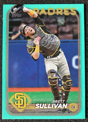2024 Topps Update #US34 Brett Sullivan AQUA SP Fanatics. San Diego Padres