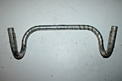 Poignette vintage Drop Bar 25,4 mm 38 cm argent course tourisme route