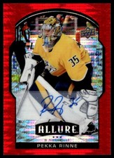 2020-21 Upper Deck Allure Red Rainbow Autographs Pekka Rinne Auto Nashville