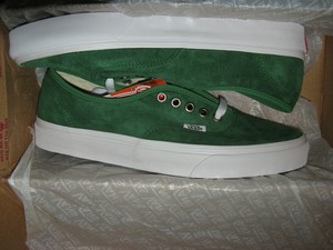 vans pig suede green