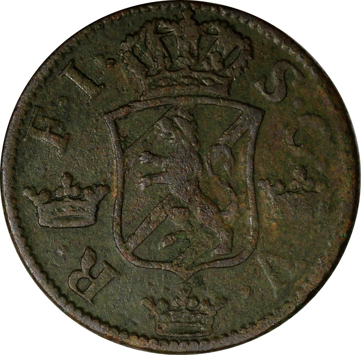 Sweden Frederick I 1748 2 Ore, S.M.Avesta Mint.Mintage-461,000 KM