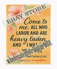 500 piece jigsaw puzzle Come To Me All Who Labor Scripture christian comfort