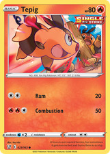 TEPIG 023/163 C BATTLE STYLES POKEMON REVERSE HOLO LP