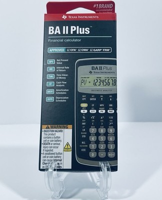 Texas Instruments BA II PLUS Financial Handheld New In Box Unopened