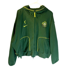 Nike Seattle Storm Womens Cropped Oversized Hoodie Size XL WNBA Green 2022 Cozy