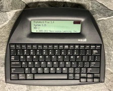 COSMETICALLY AS-IS AlphaSmart NEO2 Laptop NEW CR2032 ✅Word Processor USB Cable