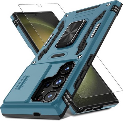 Case for Samsung Galaxy S25 Ultra with Slide Camera Cover + Screen Protector, Li