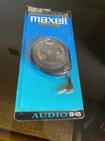 NEW SEALED MAXELL EB-425 STEREO EAR BUDS W/ WIND-UP CASE IPOD/IPHONE COMPATIBLE