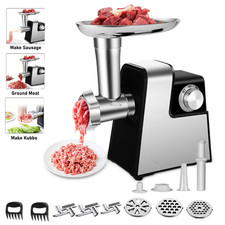 Electric Meat Grinder Heavy Duty Commercial Sausage Maker Mincer Stuffer Kitchen
