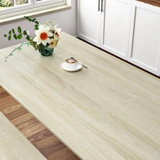 Light Oak Wood Contact Paper Peel and Stick Countertop Beige Wood Grain Wallp...