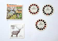 View-Master 3 Reel Set, Animals of our National Parks, Travel Series 1977 GAF