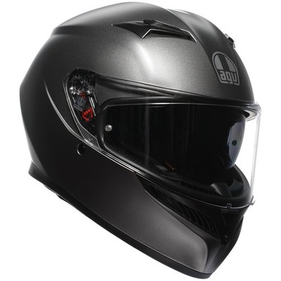 AGV K3 Solid Matt Luna Grey Commuter Urban City Roller Motorrad Helm E22...