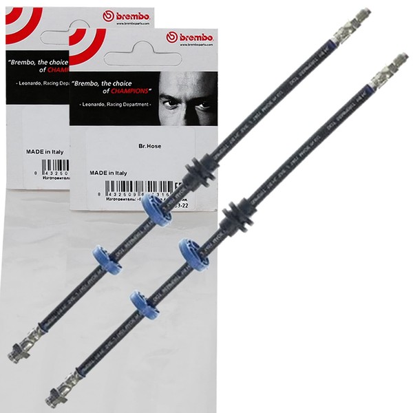 2X Brembo BremsschlÄUche Vorne Beidseitig Passend FÜR Alfa Romeo 147 156 GT-image