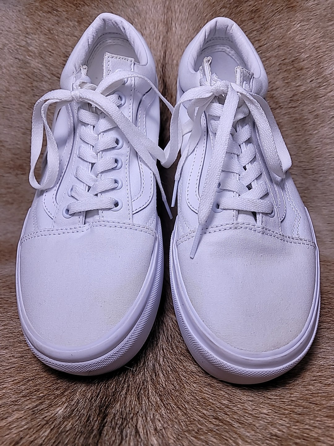 Vans 500714 Old Skool Stackform White Canvas Plat… - image 11