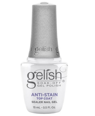 Gelish Soak - Off Anti-Stain Gel Top Coat Sealer 0.5oz