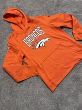 Nike Therma Fit Denver Broncos Logo Youth Sweatshirt Hoodie Large 3