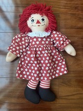 Raggedy Ann Doll Hearts On Dress