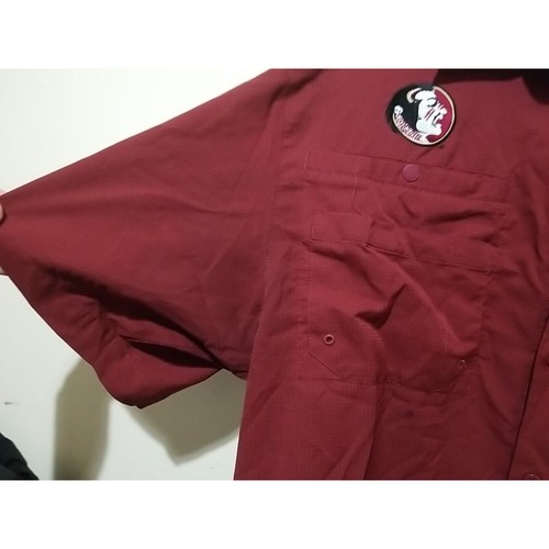 Camicia Columbia PFG FSU uomo L rossa con bottoni colletto quattro tasche ventilata - Foto 6 di 13