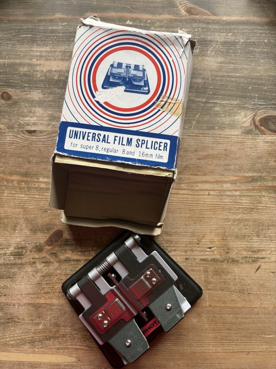Universal Film Splicer for 8mm Super 16mm Film Boxed UK