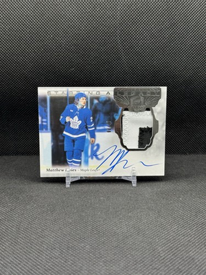 #ad 2024 25 The Cup Matthew Knies Starting A Legacy Patch Auto 35 Maple Leafs $315.00