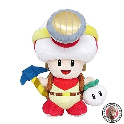 NEW Captain Toad: Treasure Tracker Captain Toad standing plush toy 19cm tall