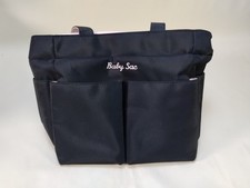 11"x9" Baby Sac Diaper Bag Black with Pink Interior
