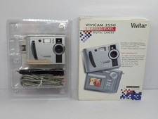 Vintage Vivitar Vivicam 3550 1.3 Mega Pixel Digital Camera In Original Box