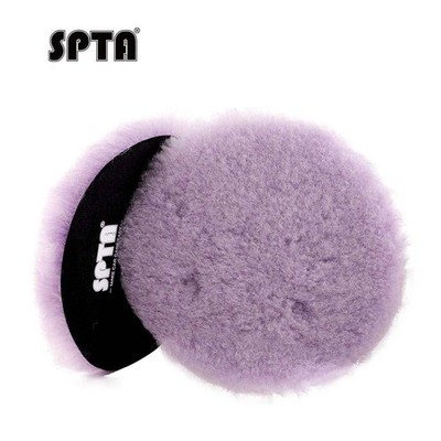 SPTA 1 Stk Lammfell pad Klettverschluss Polierpads Wolle Pad für poliermaschine
