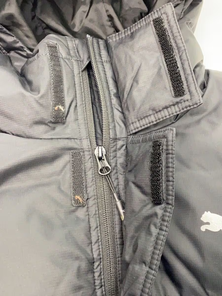 PUMA Down Jacket, Medium, Nylon, Black, Solid Col… - image 8