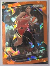 Panini Prizm WNBA Aaliyah Nye Rookie Orange Ice Prizm #15 Las Vegas Aces A4