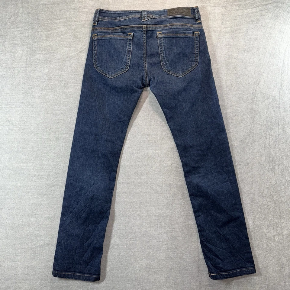 Jeans Diesel Kid Thanaz J-OT 1 14Y Regular Ajustado Azul Elastizado Cremallera Mosca Usados en Excelente Condición Foto 4 de 4