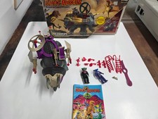 1987 Dino Riders Triceratops W/Hammerhead & Sidewinder With Box read description