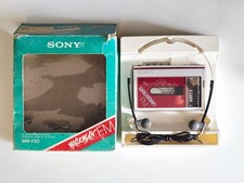 Red Sony Walkman WM-F20 VGC fully working Collectable with box flagship 1980's