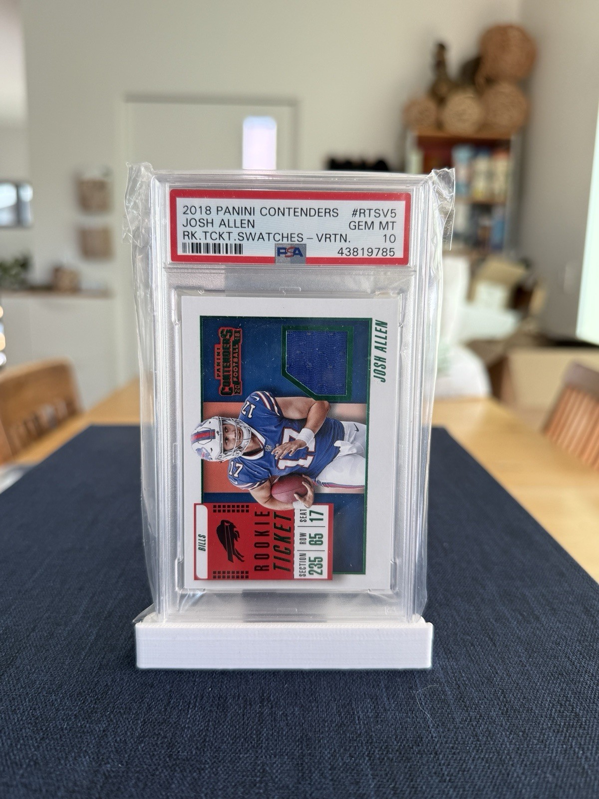 Josh Allen Panini Contenders Rookie Ticket Swatches #RTSV5 Base