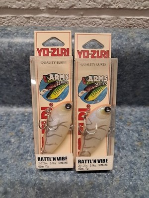 2 Vintage Yo Zuri Rattl'n Vibe Lipless Crankbait 2 1/2''  5/8oz   Yozuri F307 