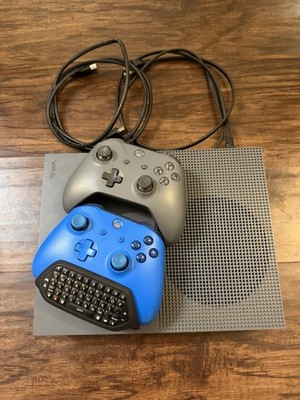 Xbox One S Storm Gray 500GB Gray and 2 controllers Tested and Working