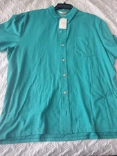 L.L. Bean Men's Lakewashed Performance Shirt Button Up Short Sleeve Large NEW