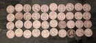 Washington Silver Quarters Roll Lot of 40 Circulated 25C Coins