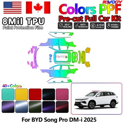 Color Precut PPF Paint Protection Film For BYD Song Pro DM-i 2025