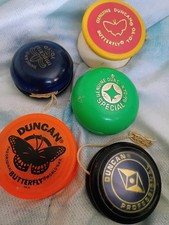 5 Vintage Duncan Yo Yos