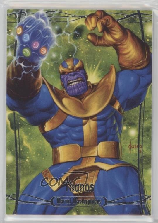 2016 Upper Deck Marvel Masterpieces 405/999 Level 3 Thanos #64 0kg8