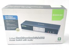 New IOGEAR GCS1642 2-Port Dual View Dual Link DVI KVMP Switch w/ Audio