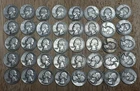 New ListingLot of 40 1957 Washington 90% Silver Quarters Circulated - Full Roll