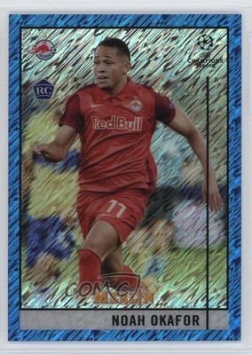 2020-21 Topps Blue Shimmer Refractor 24/75 Noah Okafor #47 Rookie RC 13m8